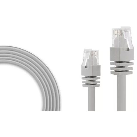 Ultra Secure – Câble Ethernet RJ45 18 mètres pour caméras PoE et NVR – Catégorie 5E UTP – Connecteurs RJ45 mâle – Transmission optimale de données
