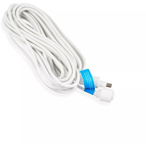Ultra Secure – Câble USB micro-USB 4,5 mètres – Résistant aux intempéries – Gaine de protection – Pour installation panneaux solaires Reolink