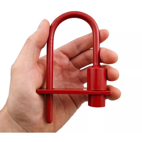 Ultra Secure – Cadenas pompier acier inoxydable – Serrure triangulaire 9mm/11mm – Accès rapide pompiers et EDF – Résistant pour poteaux amovibles