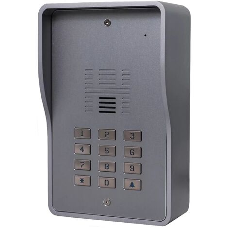 Ultra Secure – Interphone collectif GSM 4G anti-vandale 200 appartements – Déverrouillage par code d'accès – VoLTE – Installation rapide – IP65