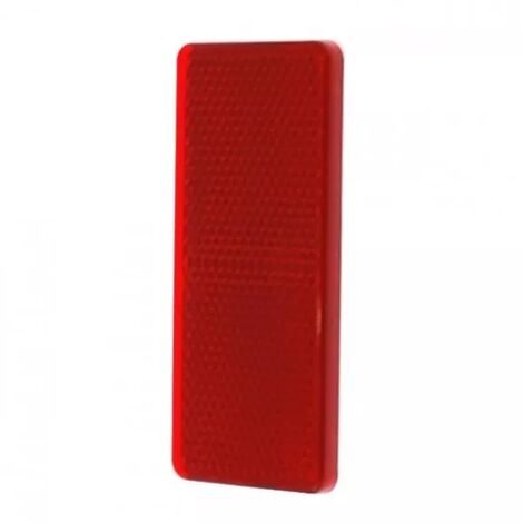Ultra Secure – Plaque réfléchissante adhésive rouge 90 x 40 mm – Installation facile sur surfaces planes – Pour poteaux et bornes de parking