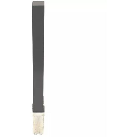 Ultra Secure – Poteau amovible noir haute résistance 790 mm – Acier 3 mm – Cadenas de sécurité inclus – Base enterrée pour installation stable - 100P-B