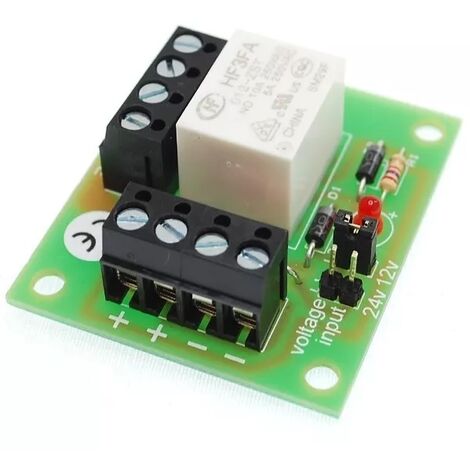 Ultra Secure – Relais 12-24V DC contact sec N/O N/C – Pour systèmes de surveillance – Dimensions 50x42x20mm – Bascule d'état simple - 12-24VDC