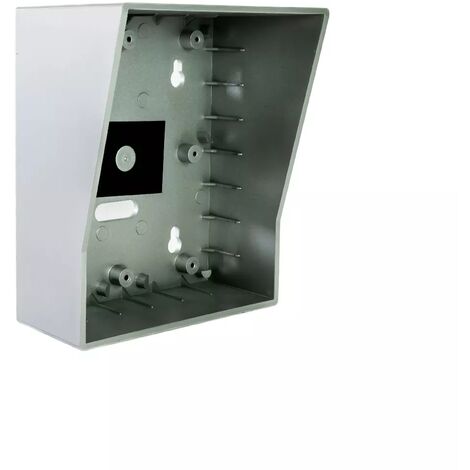 Ultra Secure – Visière argentée pour platine de rue interphone UltraCOM2 et UltraCOM3 – Protection intempéries – Fixation facile avec 8 vis fournies – Passe câble intégré