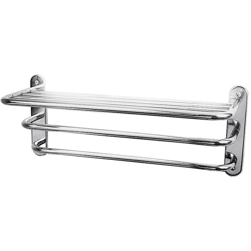 Ultra - Nuie Traditional Chrome 612mm 3 Tier Towel Rack - LA380