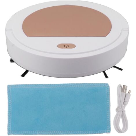 Ultradünner Saugroboter, 3,7 V, 1200 mAh, automatische Bodenreinigung, USB-Aufladung, roségoldene Farbe, Roboterbesen