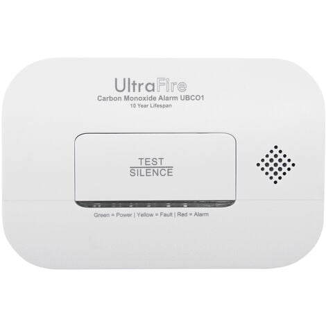 UltraFire UBCO1- 10 Year Life LED Carbon Monoxide Alarm 5 Year Warranty