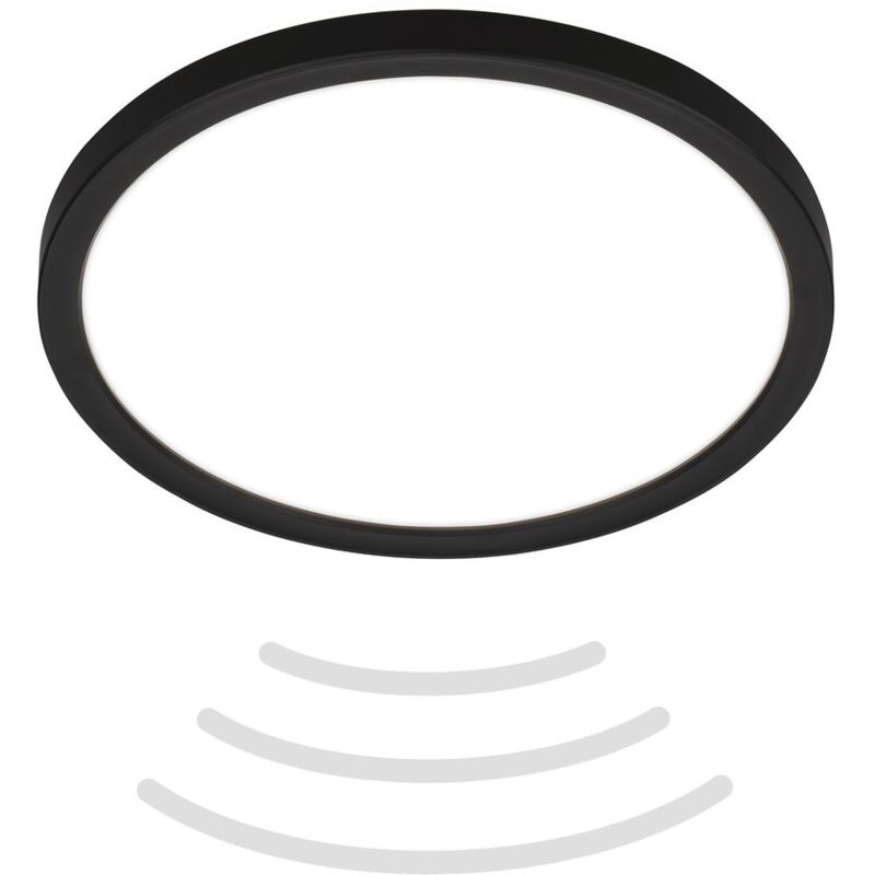 Briloner - Led Deckenlampe Rund Slim Panel Lampe 16w 1900 Im Bewegungs Sensor Ip44 Badlampe
