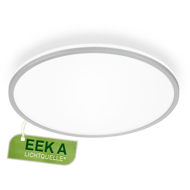 Pulap A Eek A Led Deckenlampe, Eek A, 50.000h Licht, Indirektes Licht, Neutralweißes Licht, Chrom-matt, Ø33 X 6 Cm - Briloner