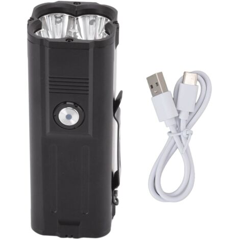 Ultrahelle, tragbare Taschenlampe mit USB-Akku, wasserdicht nach IPX5