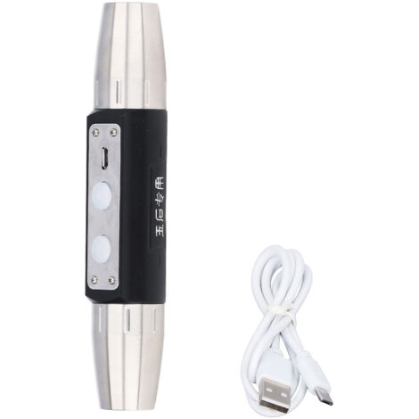 Ultrahelle, wiederaufladbare USB-Taschenlampe mit 4 LEDs zur Begutachtung von Jade-Schmuck