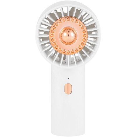 Ultraleichter tragbarer Ventilator, Mini-Handventilator, 3 Geschwindigkeiten, starker Wind, leise, wiederaufladbarer USB-Taschenventilator, schnelles Aufladen, kleiner Ventilator für Reisen, Büro, Zuh