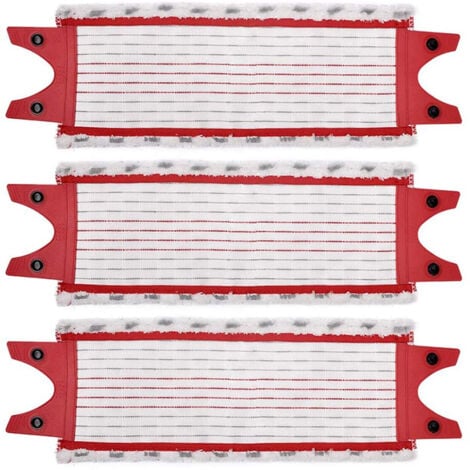 UltraMax Refill, 3-pack, fits all Vileda flat mop systems, for all floor types, removes over 99% of bacteria with just water