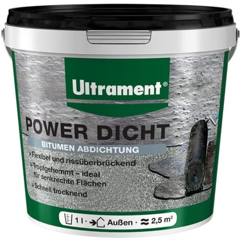 ULTRAMENT Power Dicht, Schwarz, 1 Ltr