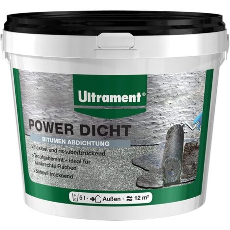ULTRAMENT Power Dicht, Schwarz, 5 Ltr