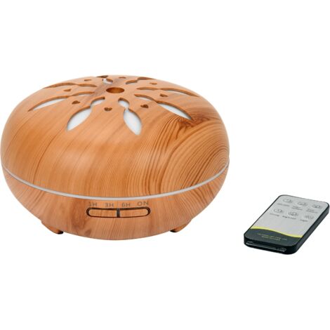 Ultraschall Aroma Diffusor 500 ml, dunkles Holz, mit Fernbedienung