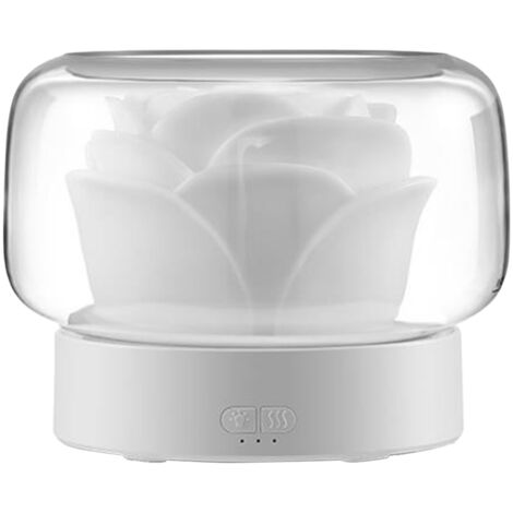 Ultraschall-Aroma-Diffusor mit 400-ml-Tank und 7-farbiger LED-Beleuchtung – Leiser Luftbefeuchter (25 dB) für Büro und Zuhause