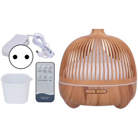 Ultraschall-Diffusor für ätherische Öle in Vogelkäfigform mit farbwechselnder LED – 100–240 V, EU-Stecker