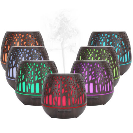 Ultraschall-Diffusor für ätherische Öle mit Luftbefeuchter und LED-Nachtlicht für Schlafzimmer und Büro (220-240 V)