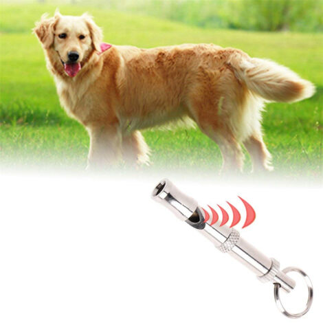 Ultraschall-Hundepfeife gegen Hundebellen, tragbarer Zweitonschlüssel für das Hundetraining