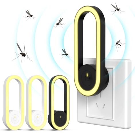Ultraschall-Insektenabwehrgerät, 4er-Pack, elektronisches Mückenabwehrgerät zur Schädlingsbekämpfung in Innenräumen, Mäuseabwehrgerät mit Stecker für Zuhause, Küche, Büro und Lager