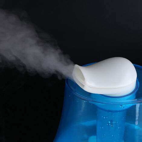 Ultraschall-Luftbefeuchter mit LED-Diffusor mit zwei Ausgängen, 3 Liter Fassungsvermögen, 250 ml/h Luftleistung für gereinigte Luft zu Hause oder im Büro