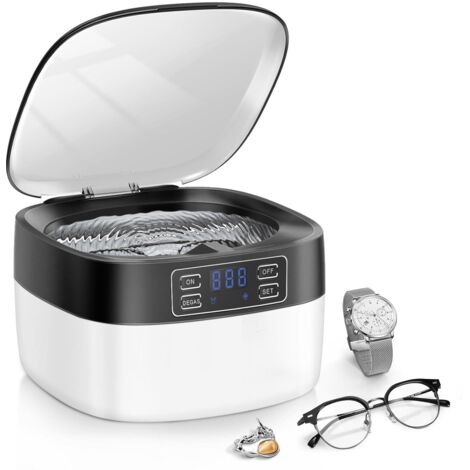 Ultraschallreiniger 750ml Schallreiniger mit digitalem Timer für Schmuck, Brillen, Uhren, Halsketten, Rasierer, Zahnprothesen