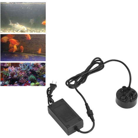 Ultraschallvernebler mit 3 korrosionsbeständigen Düsen und farbiger Beleuchtung zur Befeuchtung von Steinen und Vasen. 110–240 V, US-Stecker.