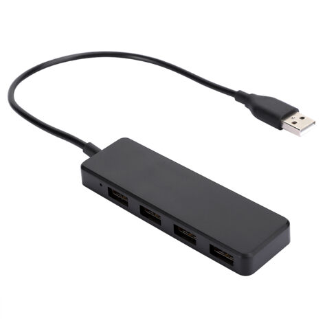 Ultraschlanker 4-Port-USB-3.0-Hub für Laptops – Schnelle Erweiterung mit tragbarer blauer LED