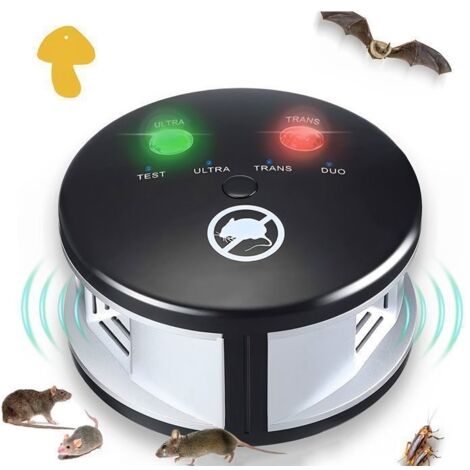 Ultrason Souris et Rats, BYONDSELF, 22-65khz, 4 Modes Anti Souris, 500m², 360°, Panneau D'insectes Collants, Non Toxique