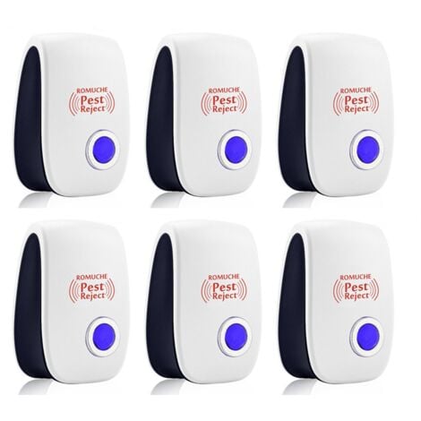 SERBIA Ultrason Souris et Rats Lot De 6 - Repulsif Ultrason Moustique - Répulsif Ultrason - Anti Moustique Ultrason - Ultrason Souris -Repulsif Fourmis - Répulsif Souris - Répulsif Araignée - Utrason Rat