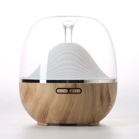 Ultrasonic aromatherapy machine, automatic home fragrance machine, smart color lamp, timed fragrance diffuser and remote control humidifier/Wood grain color