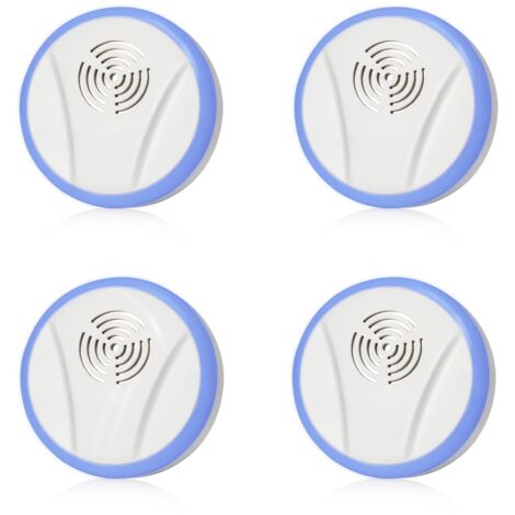 Ultrasonic Mosquito Repellent, 4 Pack Electronic Ultrasonic Insect Repellent and Anti Rodent Repellent for Rodents, Mice, Mosquitoes, Cockroaches, Spider Flies