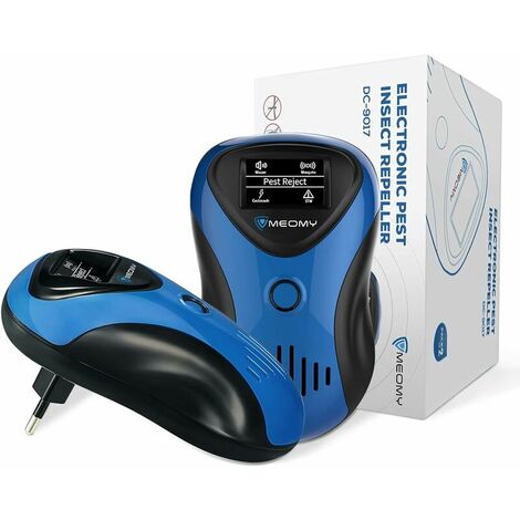 Ultrasonic Mouse, Ultrasonic Mosquito Repellent, 4 Ultrasonic Modes Mice and Rats, Cockroaches, Mosquitoes, 100% Harmless to Pets and Humans - 2 Packs