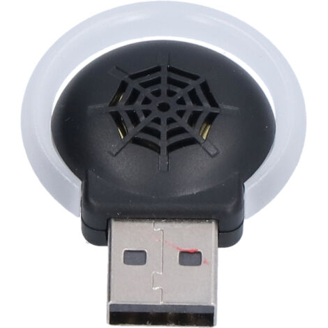 Ultrasonic Pest Repeller USB 3 Levels Intelligent Frequency Conversion Environmental Protection Mouse RepellerBlack