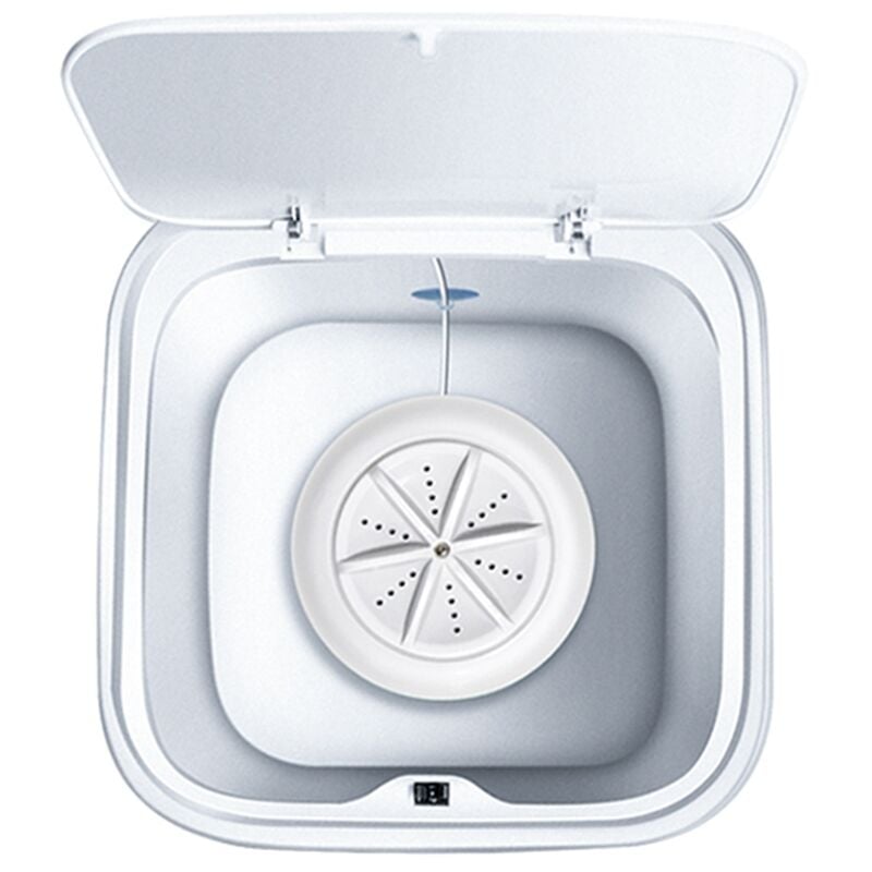 Ultrasonic Turbo 10L Rouleau ÉLectrique Automatique Mini Machine à Laver Outil de Lavage Portable à Nettoyage (Macaron Blanc)