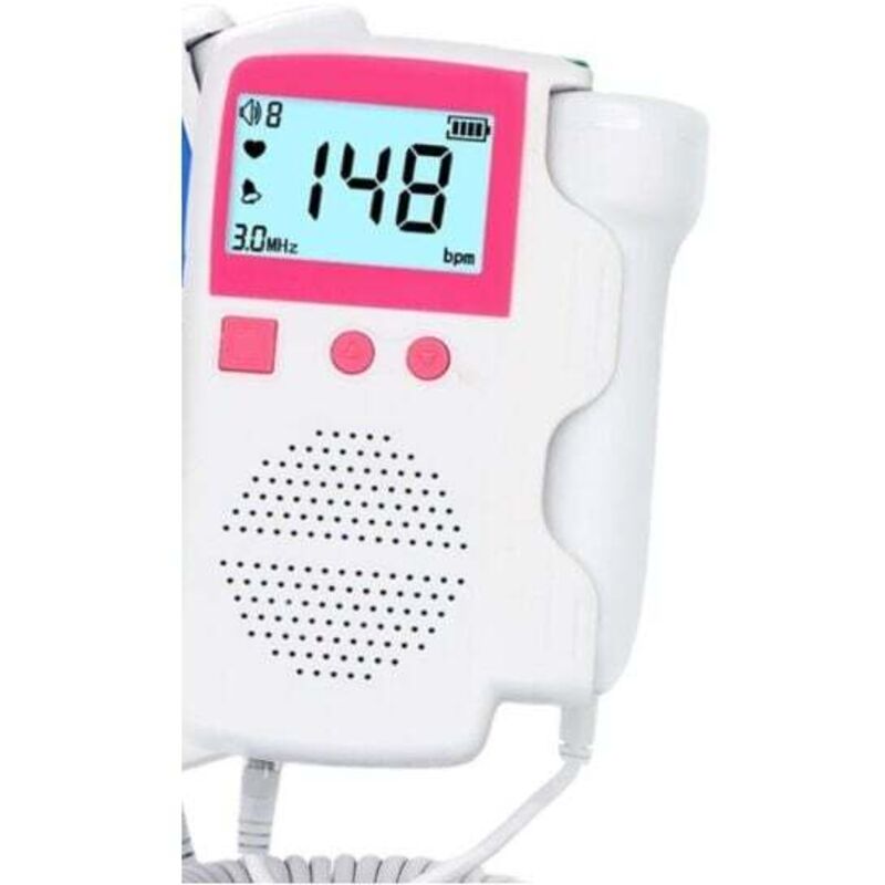 Ultrasonique coeur foetal et instrument de son foetal Femmes enceintes Accueil moniteur cardiaque foetal Moniteur de fréquence cardiaque foetal LCD