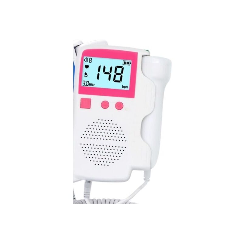 Ultrasonique coeur foetal et instrument de son foetal Femmes enceintes Accueil moniteur cardiaque foetal Moniteur de fréquence cardiaque foetal lcd