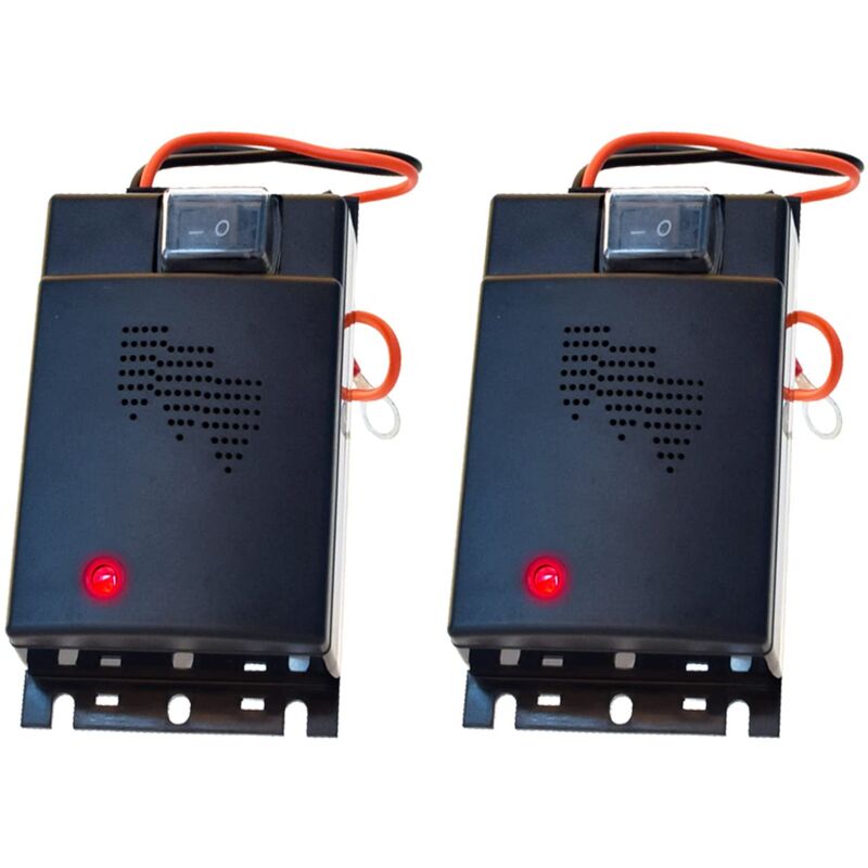 Ultrasons Répulsifs Contre Rongeurs Martres Mouse Repeller pour Automobile Voiture Alimentation par 12V 24V Batterie 2 Pièces