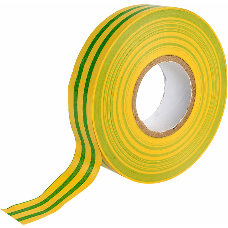Ultratape - Green/yellow PVC Insulating Tape 19mm x 33m