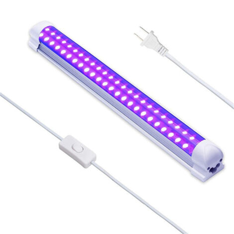 Ultraviolette Härtungs- und Sterilisationslampe (Schwarzlicht) - 395 nm - 32 cm, zweireihig, 10 W (Hinweis: Europäischer Standard)