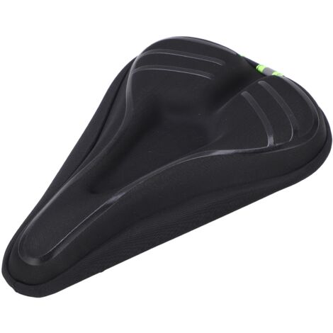 Ultraweicher Silikon-Gel-Sattelbezug, Polster für Mountainbikes und Rennräder, Schwarz