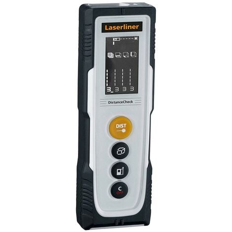 UMAREX LASERLINER DistanceCheck, Entfernungsmesser, Präzise Messungen, Längen, Flächen und Volumina, Reichweite 30m