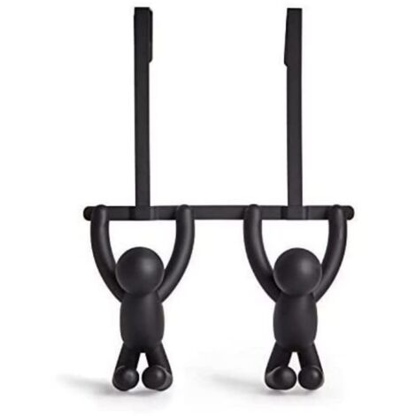 Umbra Buddy Gancio doppio per porta, Abs, Nero