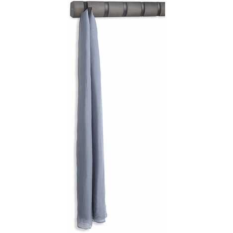 Umbra Flip Attaccapanni da parete con 8 ganci ribaltabili, Frassino, Grigio/peltro
