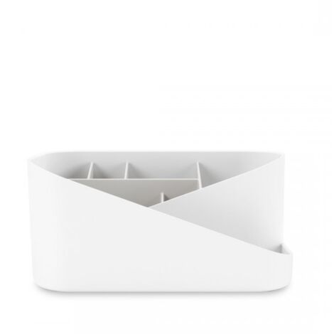 Umbra Glam Organizer per prodotti di bellezza, Bianco/grigio