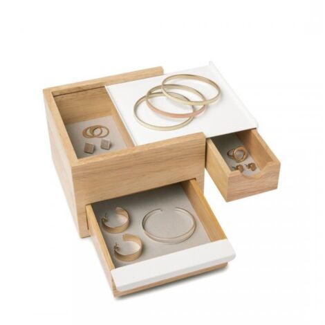 Umbra Mini Stowit Portagioie, Legno di hevea, Naturale
