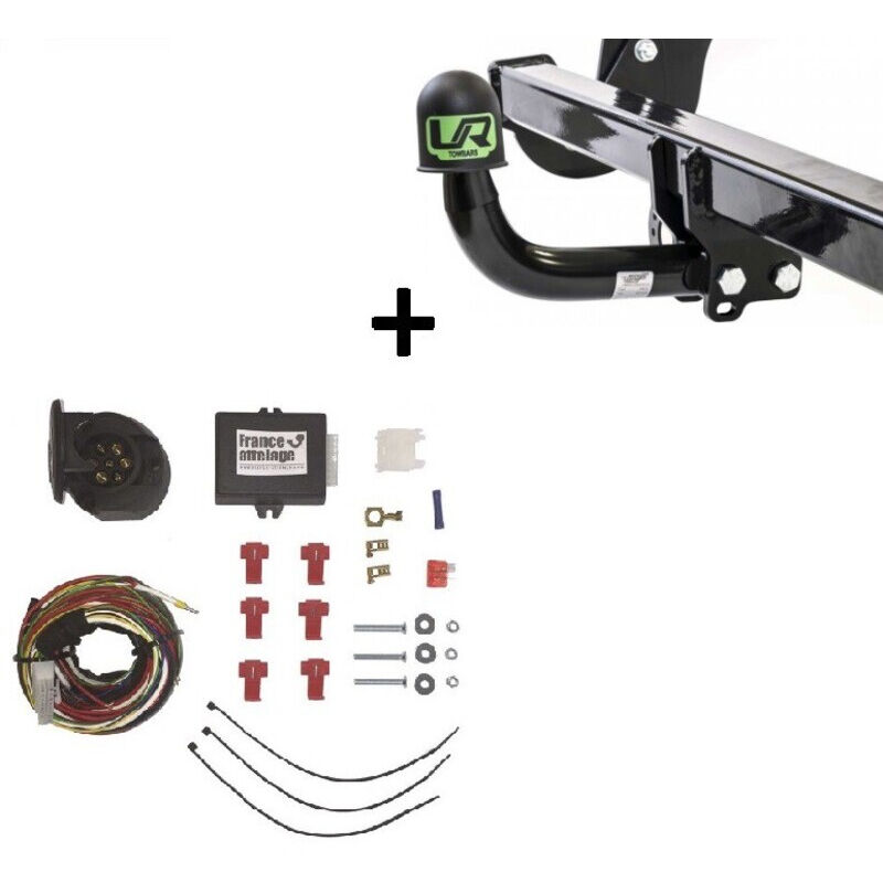 Attelage Alfa Romeo 147 (10/00-01/05) Col de cygne + faisceau universel 7 broches + boitier électronique