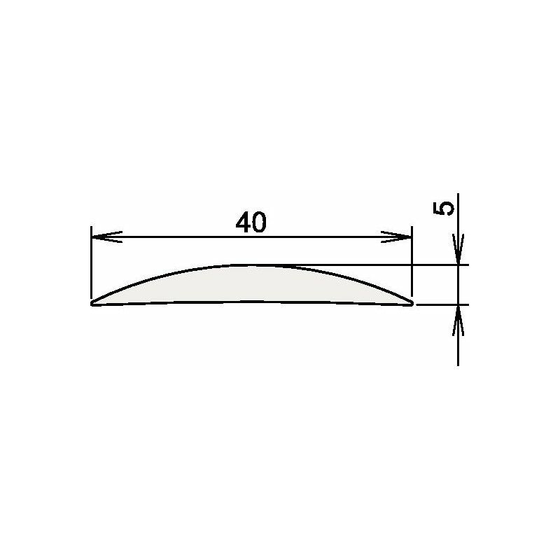 

Umbral de aluminio 090 3-111 L.1215mm aluminio anodizado plateado ATHMER