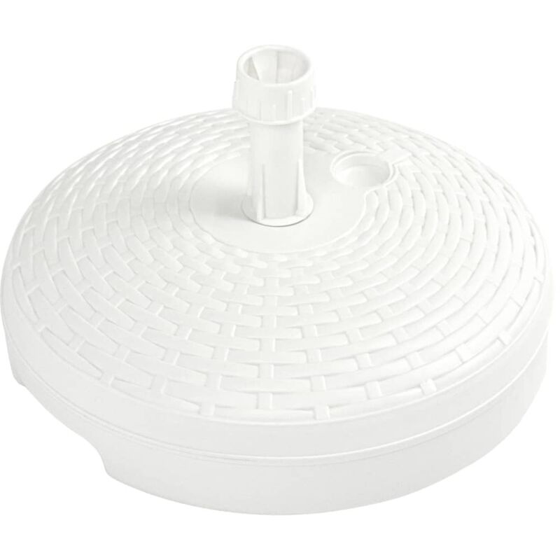 Umbrella Base Sand Water Filled 20 L White Plastic